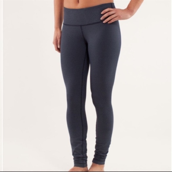 Lululemon Wunder Under Pant *Print 
Diamond Dot Black White Size 8 - Picture 1 of 6